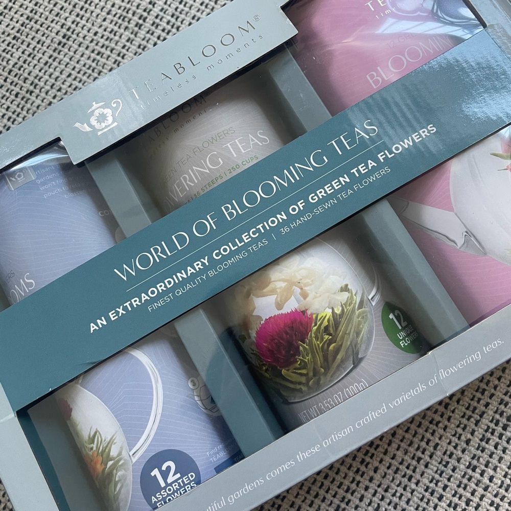 Teabloom Flowering Tea Gift Set 36 Assorted Blooming Teas In A Variety Flavors